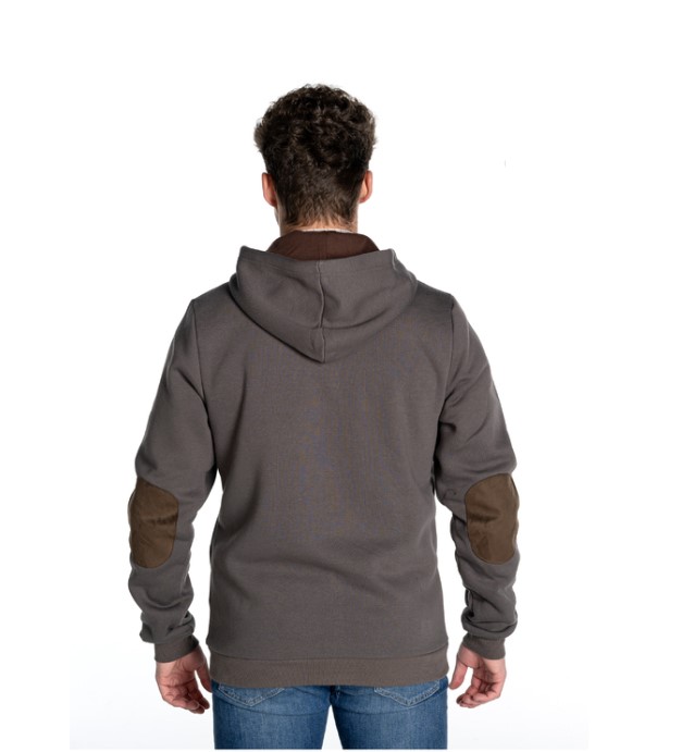SWEATSHIRT ZIP, SNAPSHOT, ASHGREY, 2XL